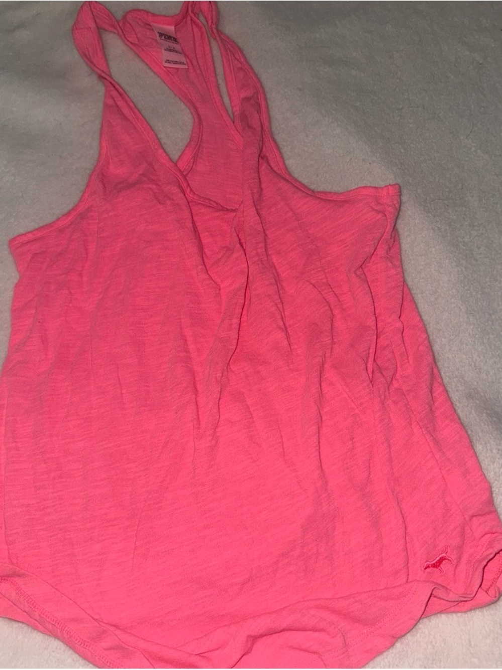 PINK Victoria's Secret Hot Pink Racerback Tank